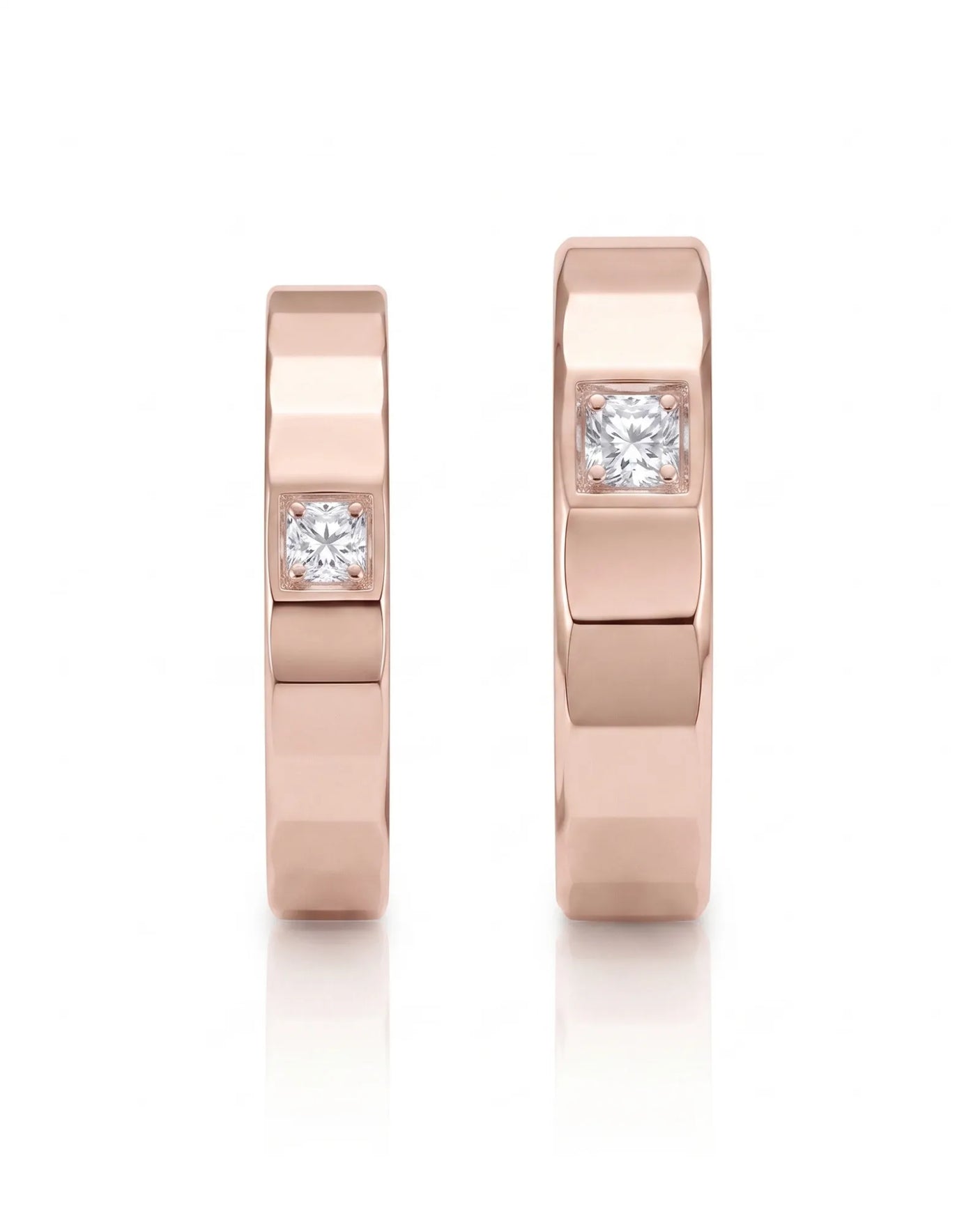 Aura Diamond Wedding Set | His & Hers