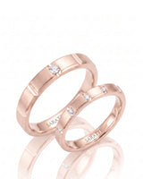 Linear Covenant Wedding Set | His & Hers