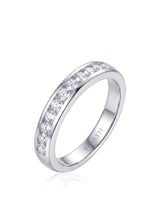 Channel Set Wedding Band in White Gold