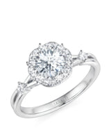 Emory – Eternal Presence Natural Round Diamond Halo Ring