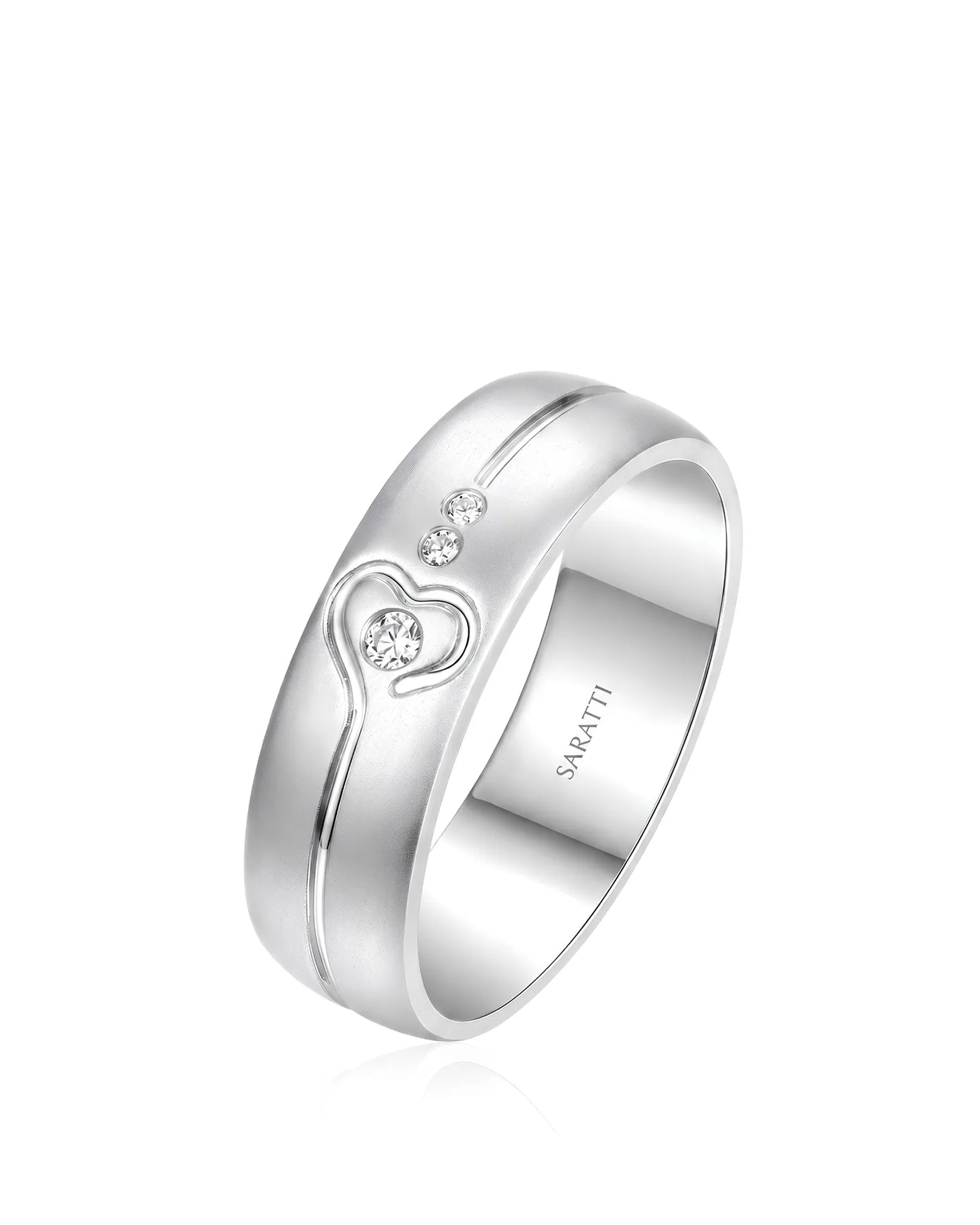 Yellow Gold Diamond Wedding Band Matte Finish