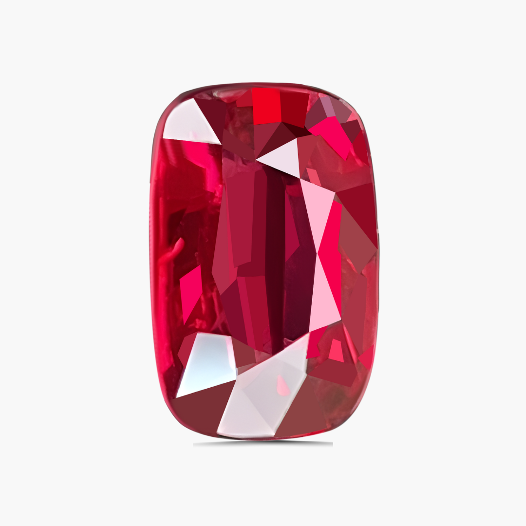 1.16 cts Cushion Cut Ruby Loose Gemstone Unheated | GRS Certified