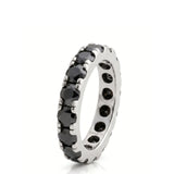 Black Natural Diamond Eternity Band