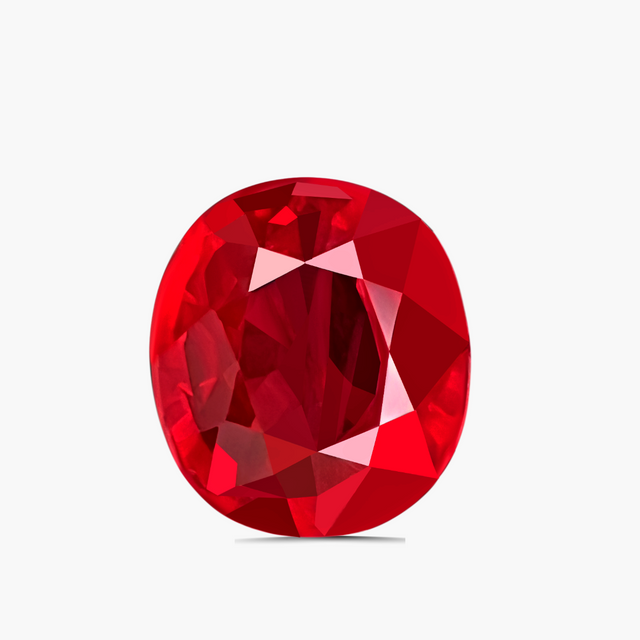 Oval Cut Rare Natural Ruby Gemstone | Saratti Jewelry