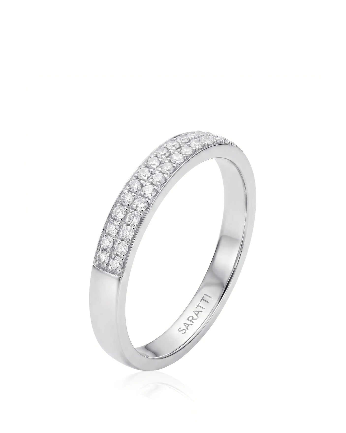 Diamond Infinity Band in Yellow Gold