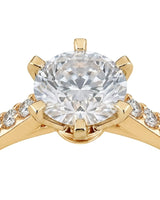 Dakota – Natural Round Diamond Two-Tone Six-Prong Engagement Ring