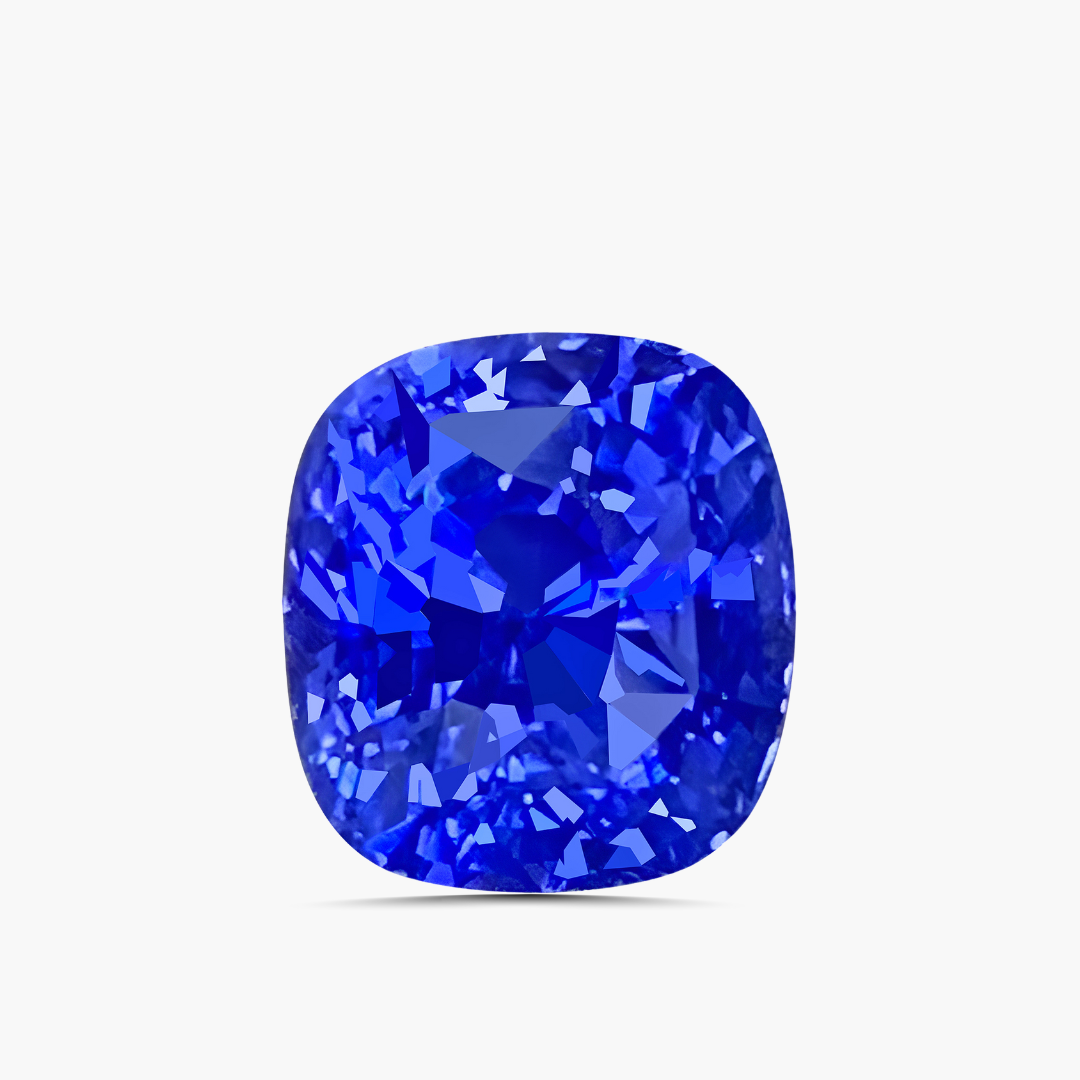 4.18 cts Unheated Cornflower Blue Sapphire Gemstone | GRS Certified