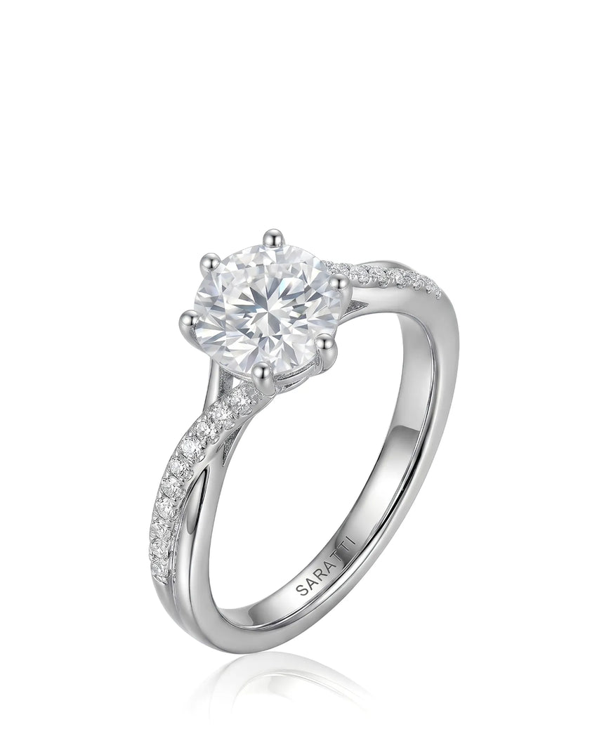 Amira - White Radiance Natural Diamond Ring