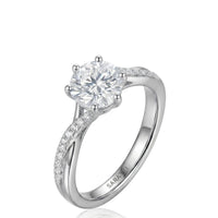 Amira - White Radiance Natural Diamond Ring