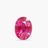 2.65 carats Vivid Pink Natural Sapphire | Oval Cut | AIGS Certified | Saratti Jewelry