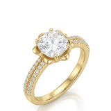 LAURE • Cushion Moissanite Yellow Ring