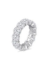 Thick Oval Diamond Wedding Bands 14 carats