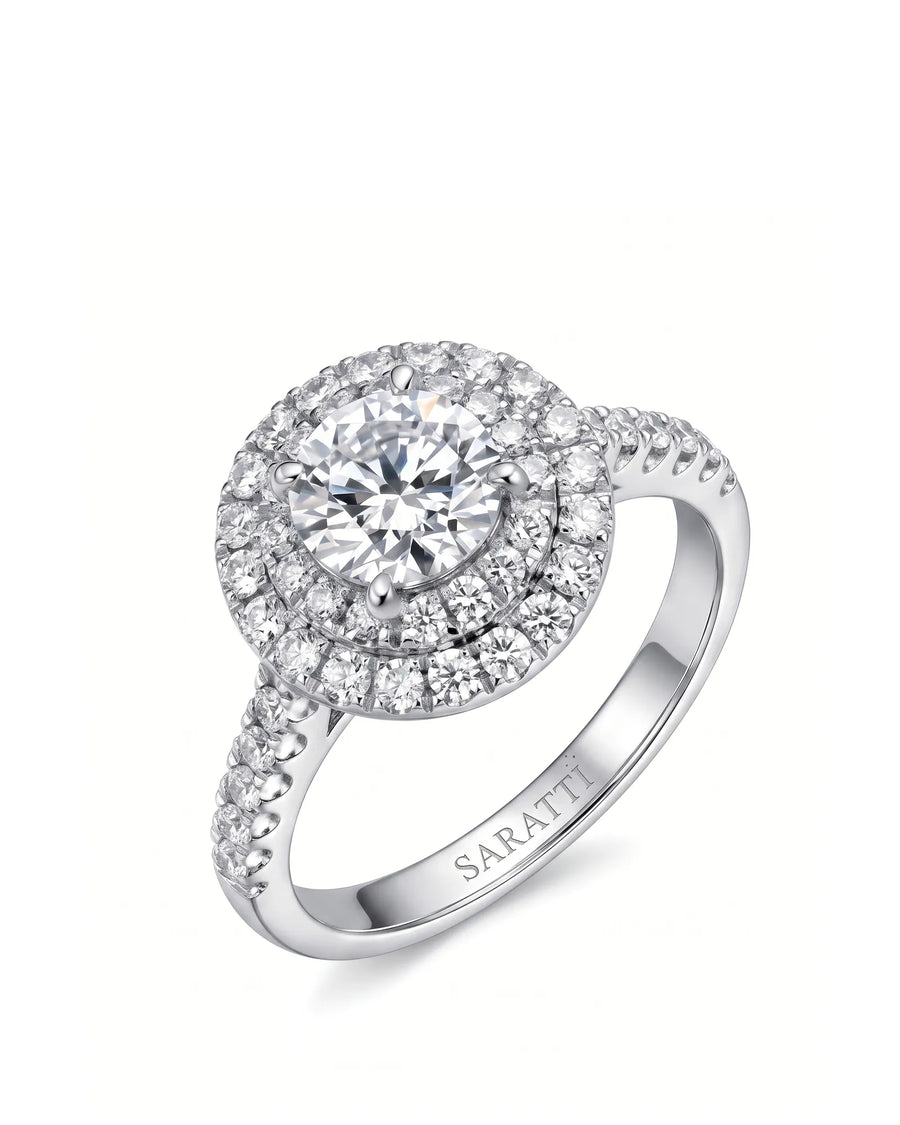 Keira – Gleaming Promise Natural Round Diamond Double Halo Ring