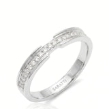 Round Diamond Wedding Band in White Gold