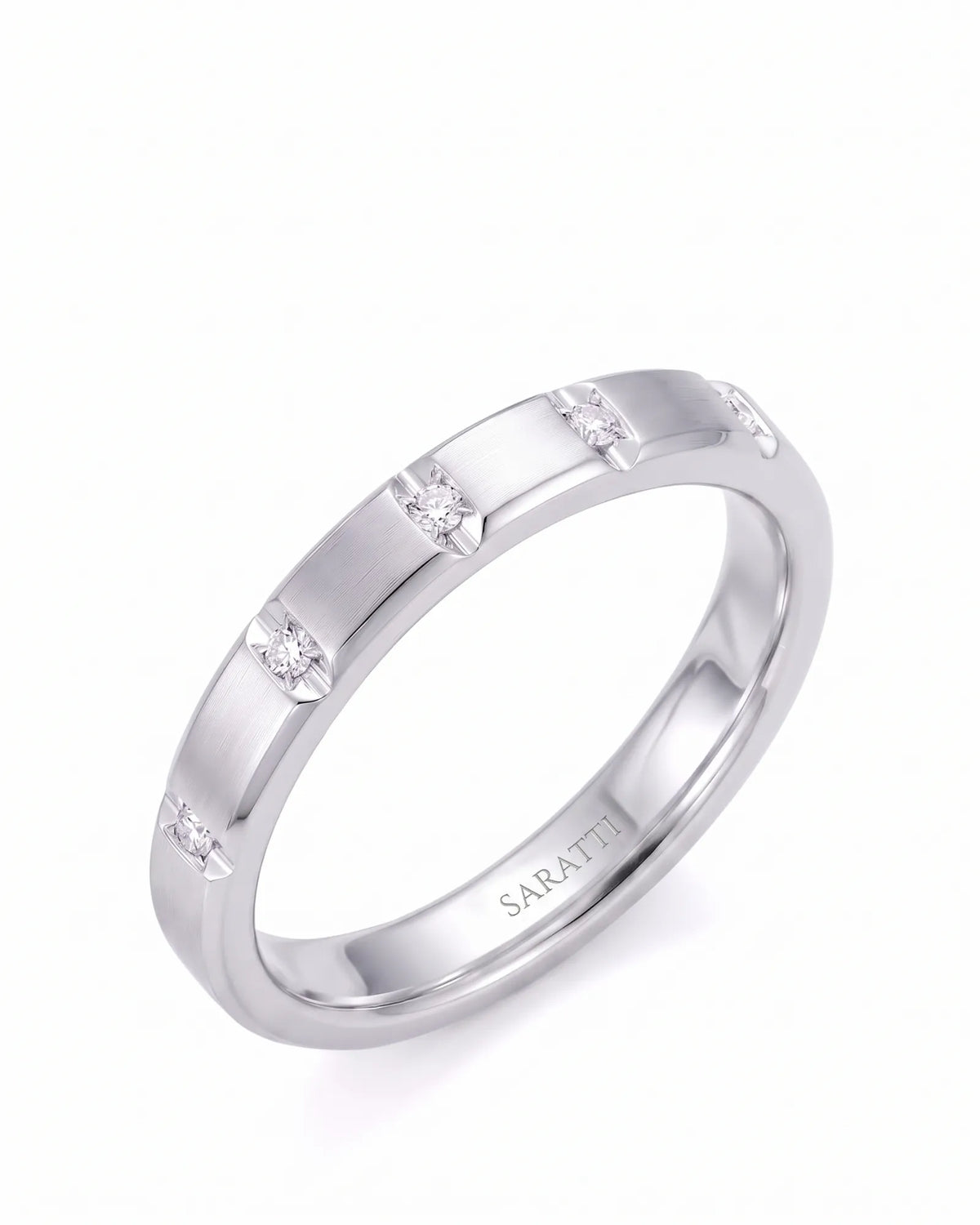 Linear Covenant Wedding Set | His & Hers