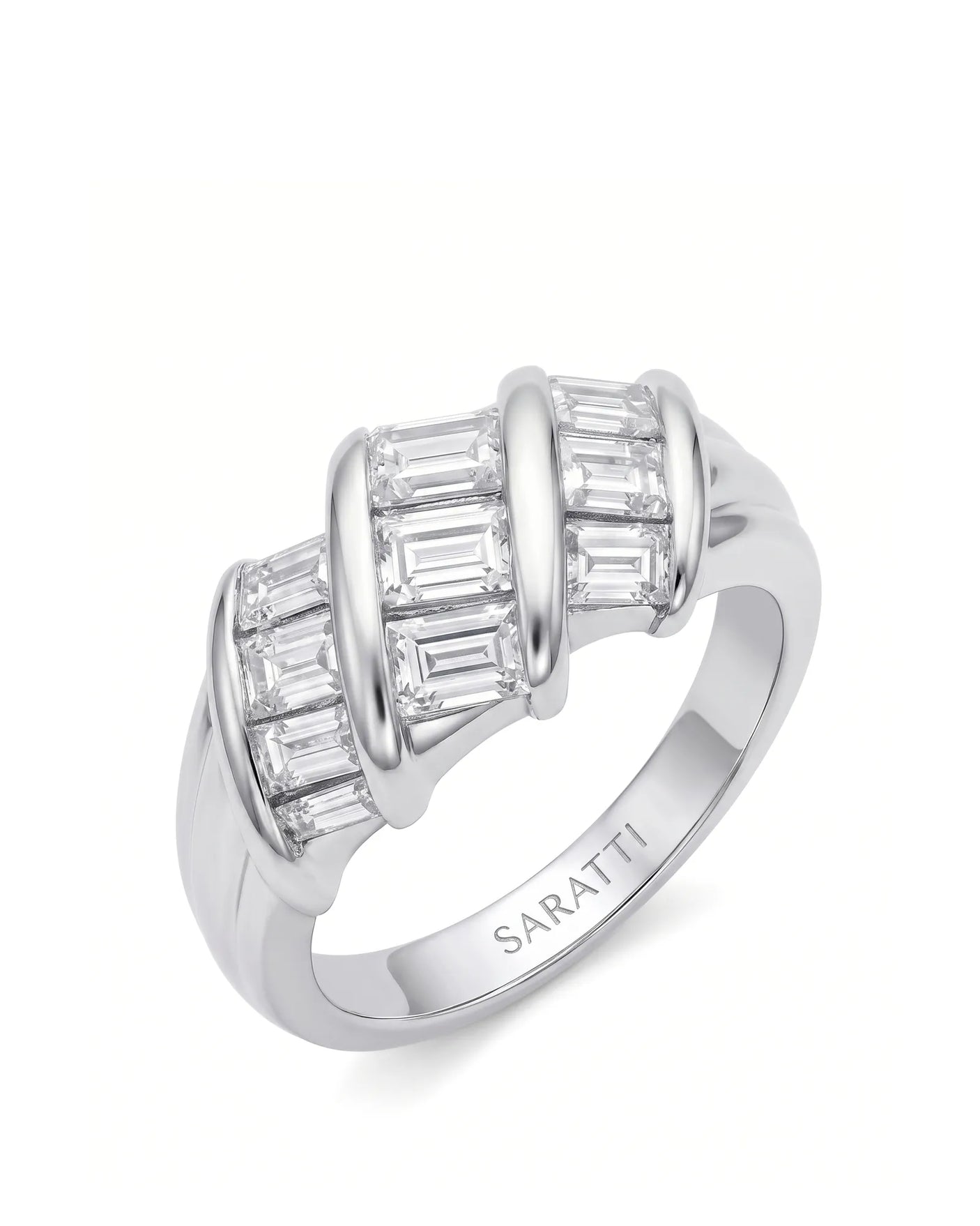 Baguette Eternity Band in Yellow Gold