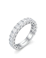 Radiant Cut Diamond Eternity Platinum Band