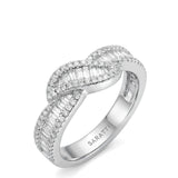 Baguette Eternity Band with Diamonds in White Gold