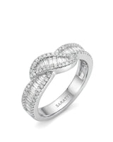 Baguette Eternity Band with Diamonds in White Gold