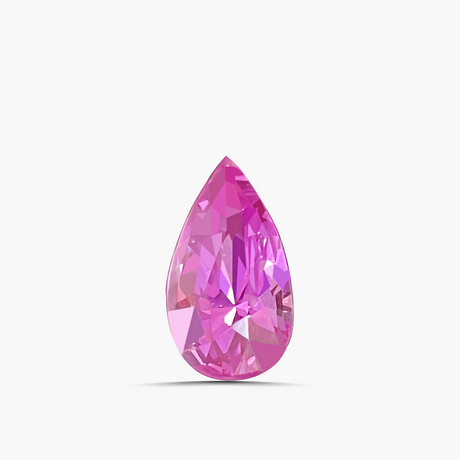 2.36 carats Unheated Pink Natural Sapphire  Pear Cut  | GUILD Certified | Saratti