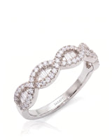 Rose Gold Eternity Band with Baguette Diamonds