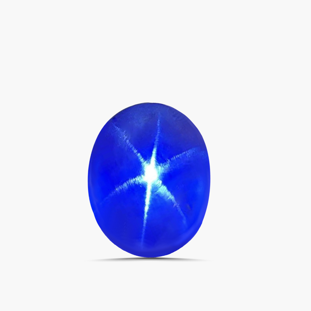 20 cts Auction Grade Natural Star Sapphire Gemstone | Oval Cabochon
