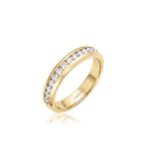 Channel Set Wedding Band in Yellow Gold