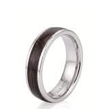 Enamel Ring with Wood Inspired Design
