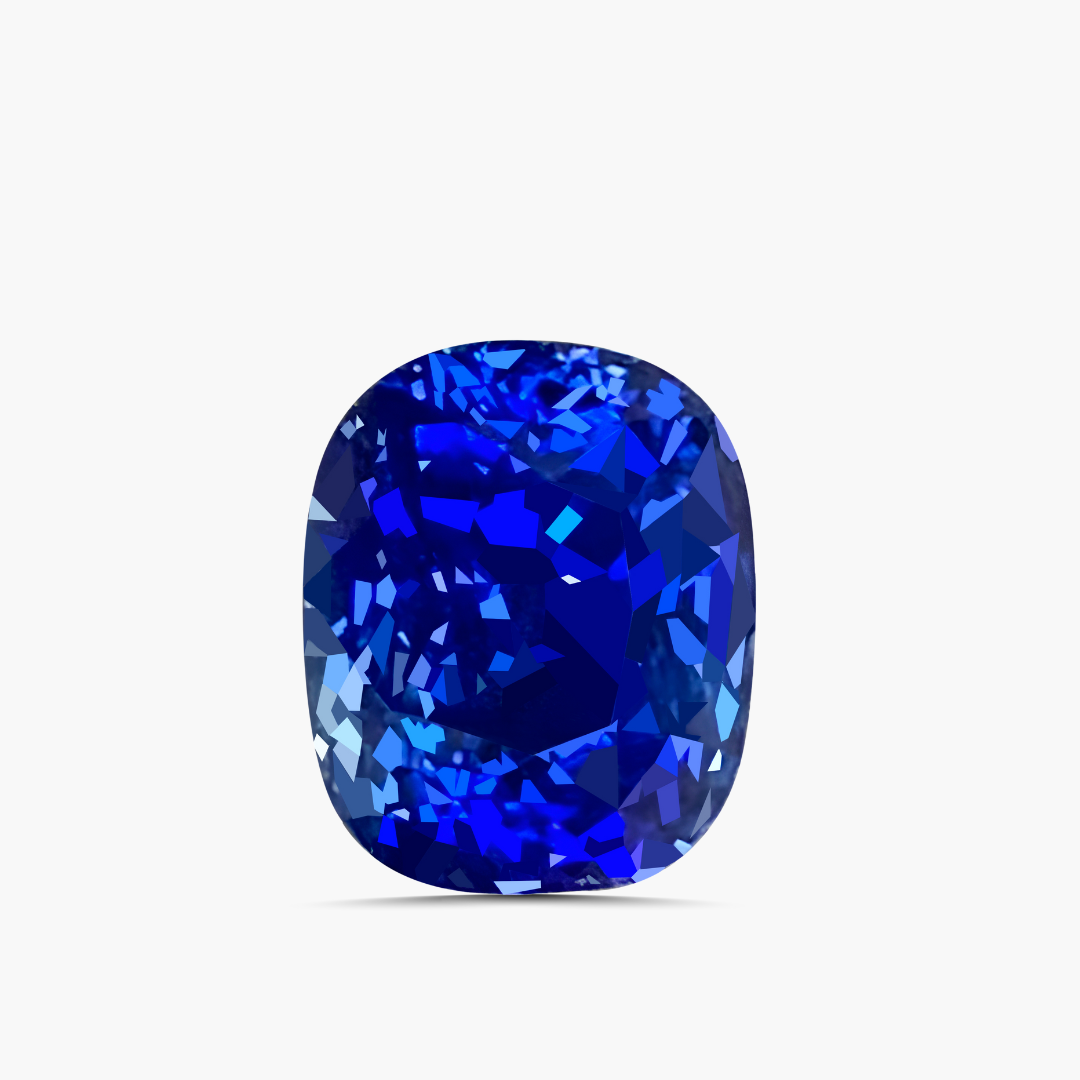 3.51 cts Sri Lanka Unheated Cornflower Blue Sapphire  | AIGS Certified | Saratti Jewelry