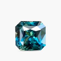 4.02 cts Emerald Cut Bi Color Natural Sapphire Gemstone