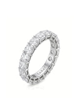 Cushion Diamond Eternity Band in White Gold