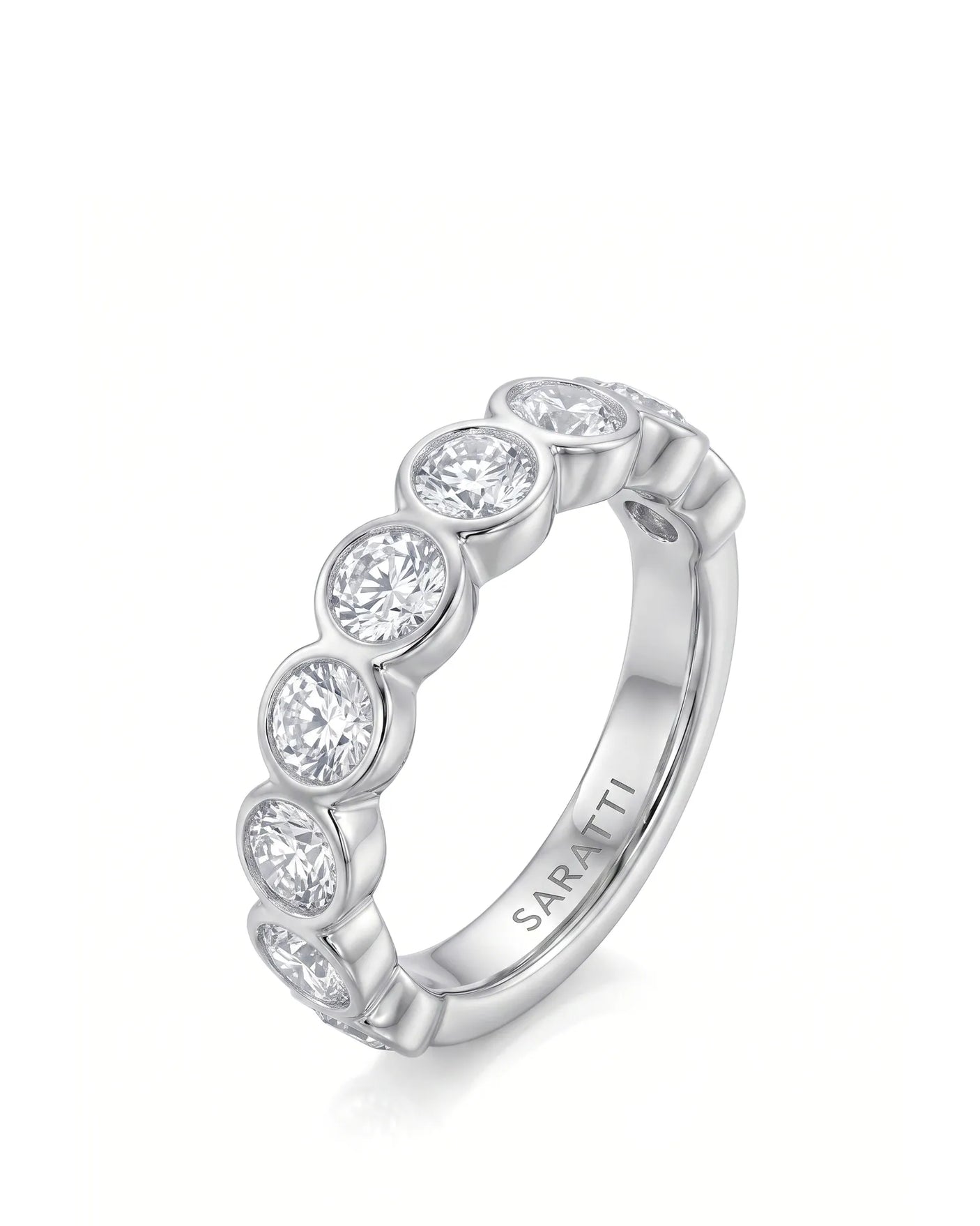Diamond Wedding Band in White Gold