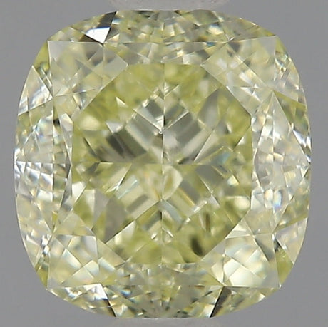 1 carat Cushion Cut Fancy Light Yellow Diamond | Saratti