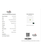 CGRL report CS25042400249 for 2.23 carat natural Cat's Eye Chrysoberyl
