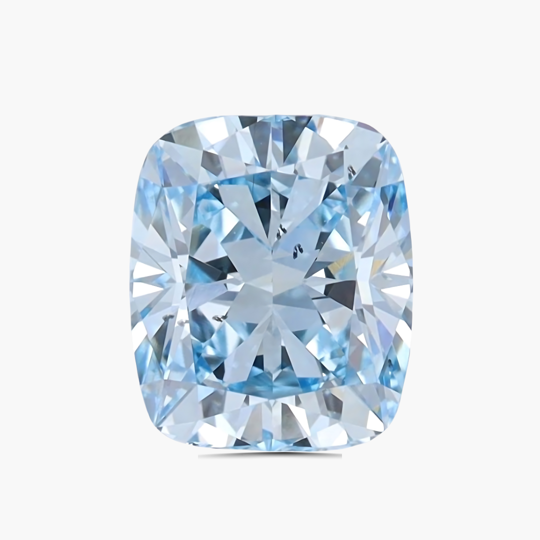 2.01-carat Oval Blue Lab Diamond | Saratti