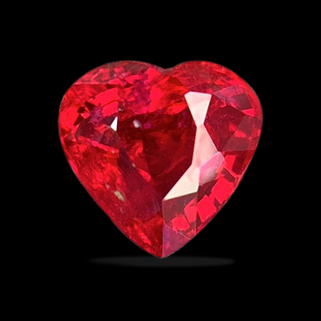 2.01-carat Vivid Red Heart Shape Unheated Natural Ruby | GRS Certified