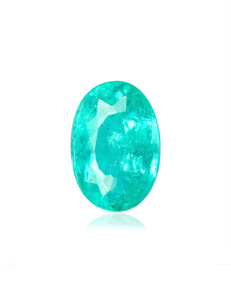 2.02ct natural Paraiba tourmaline oval cut neon green | SARATTI
