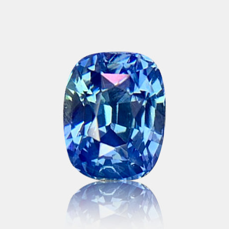 2.04 carat Unheated Natural blue sapphire cushion cut loose gemstone | SARATTI