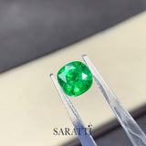 2.06ct Tsavorite Cushion Shape Vivid Green Gemstone