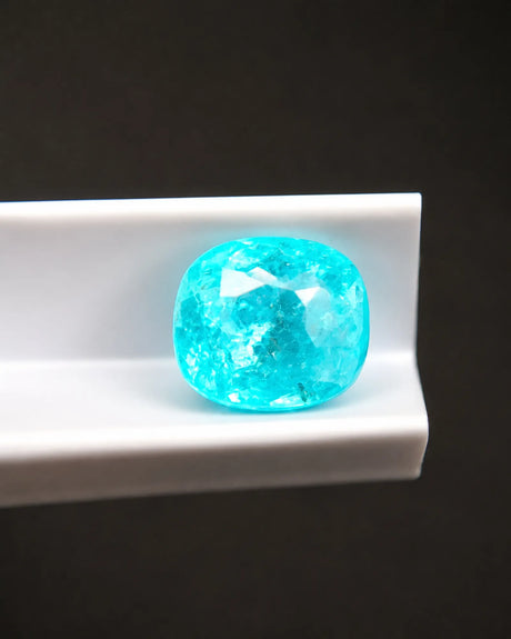 2.06ct cushion-shaped Natural Tourmaline faceted front view | SARATTI