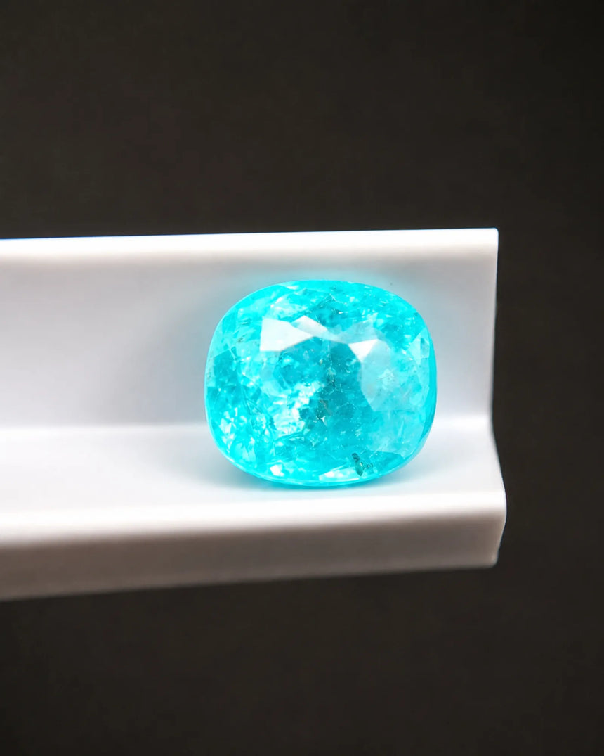 2.06ct cushion-shaped Natural Tourmaline faceted front view | SARATTI