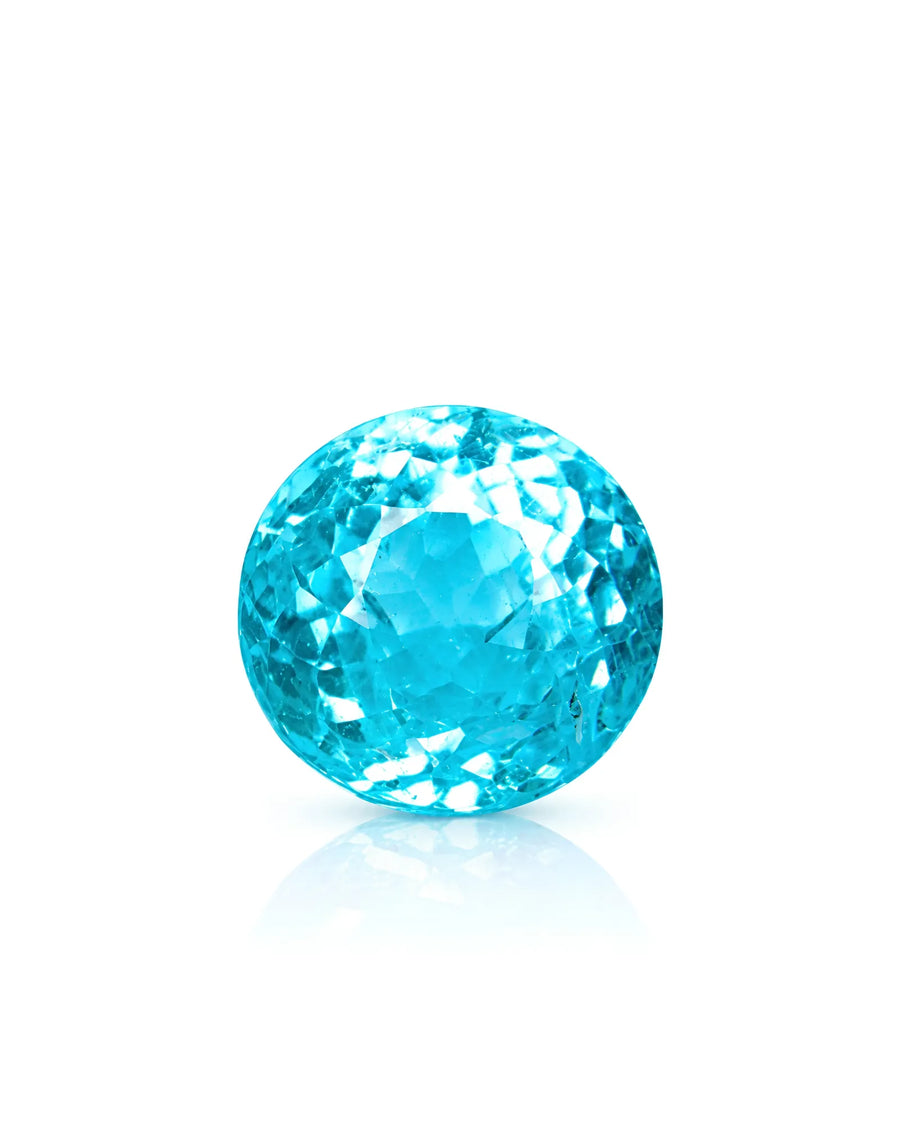 2.07 carats Natural Neon Blue Paraiba Tourmaline oval loose gemstone front view | SARATTI