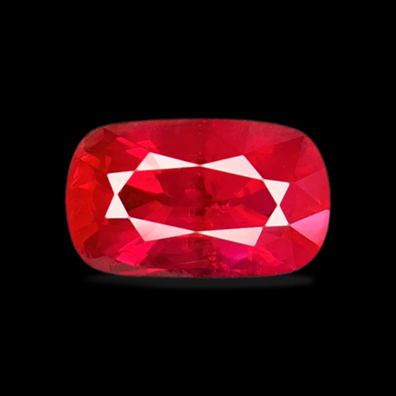 2.07 carats Elongated Cushion Cut Ruby Gem | Unheated | AIGS Certified