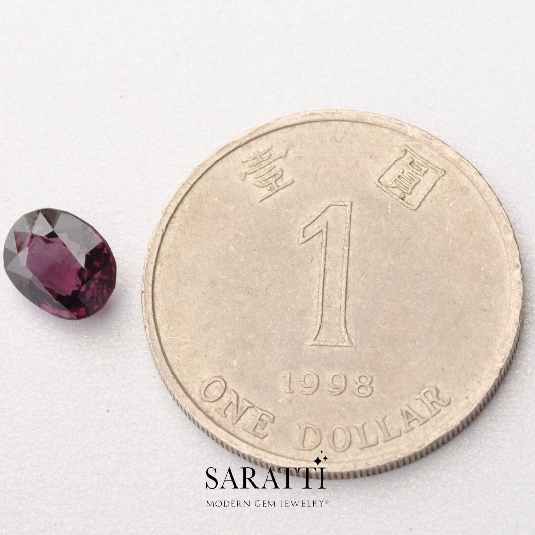 2.08 carats Natural Purple Spinel | Oval – 9.06 × 7.09 × 4.94mm