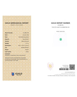 GUILD report for 2.21ct Natural Emerald recording insignificant clarity enhancement | SARATTI