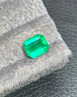 2.28ct Natural Emerald Octagonal Step cut loose gemstone alternate angle | SARATTI