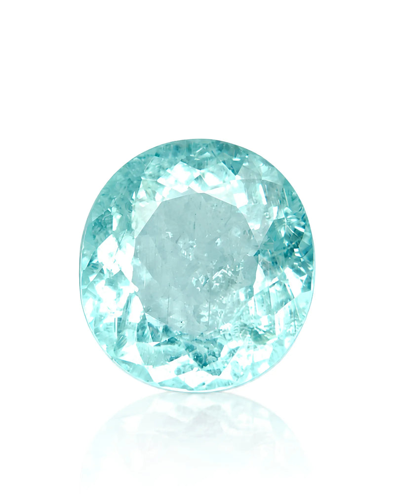 2.29ct Natural Neon Blue Tourmaline oval gemstone | SARATTI