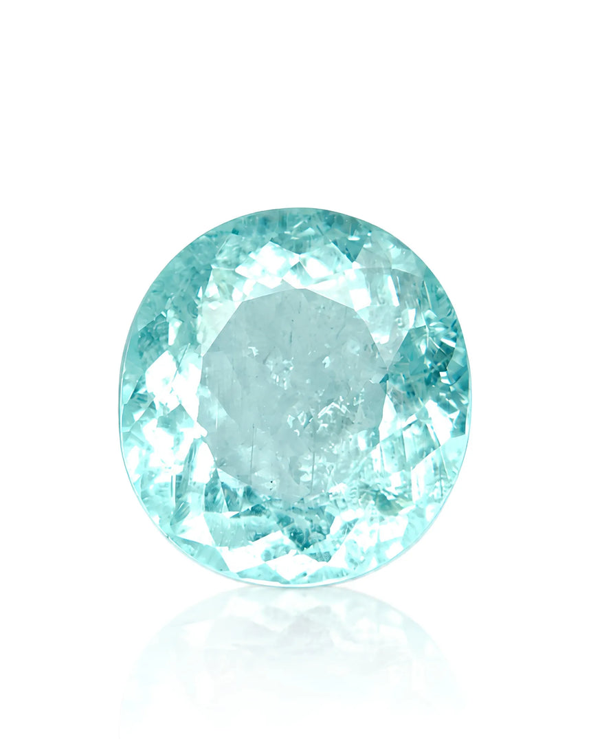 2.29ct Natural Neon Blue Tourmaline oval gemstone | SARATTI