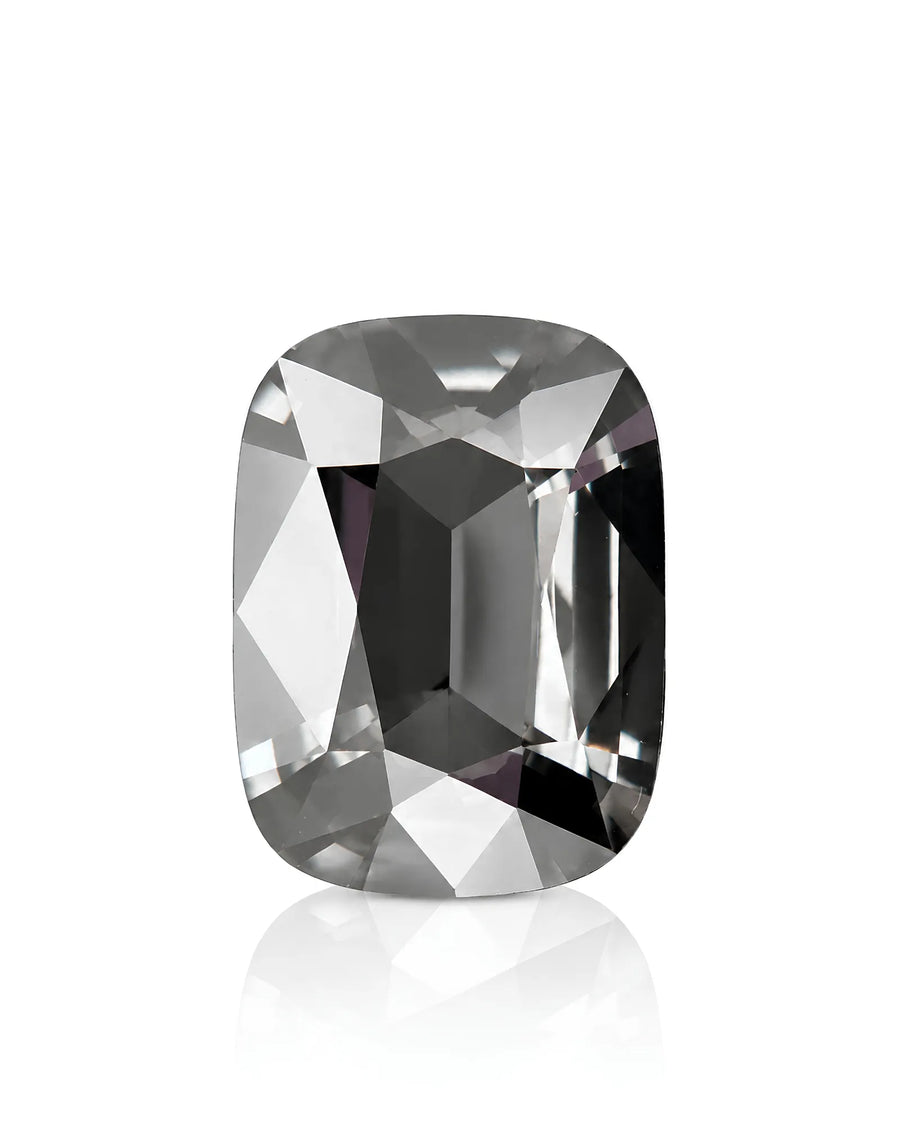 2.35ct Natural Gray Spinel elongated cushion front view | SARATTI