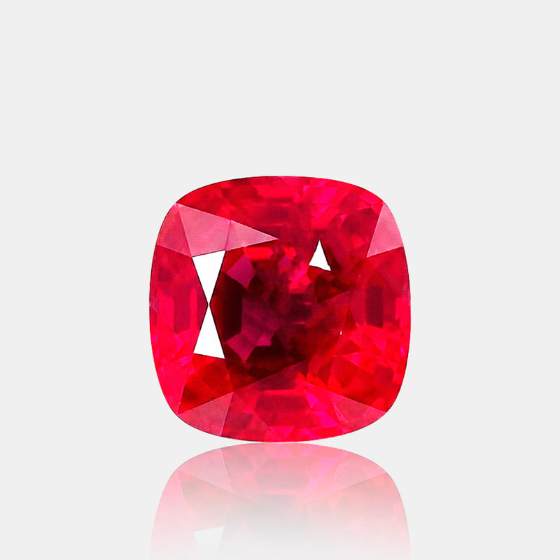 2.36 carat Natural Mozambique Pigeon’s Blood ruby cushion loose gemstone | SARATTI